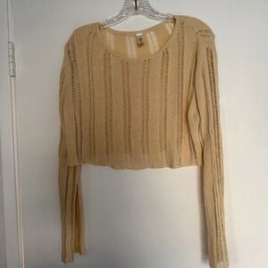 Mahina Sheer Knit Long Sleeve Top